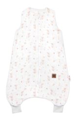 Mušelínový spací vak s nohavičkami GOOSE Baby Nellys Soft, 70cm, biela