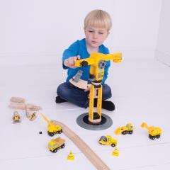 Bigjigs Rail Žeriav a stavebné stroje (8)