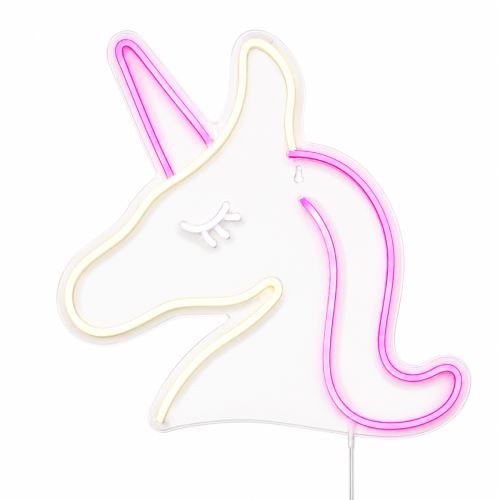 2Kids Toys LED NEON LIGHT lampička Jednorožec ružovobiely