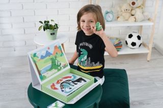 Magnetická vkladačka/puzzle Adam Toys, Dinosaurus (1)
