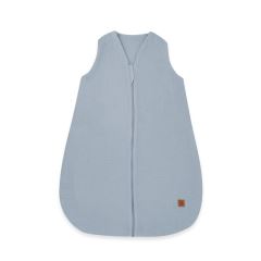 Letný spací vak pre bábätko 74 cm - mušelín 100% bavlna, TOG 0,5-1 - jeans