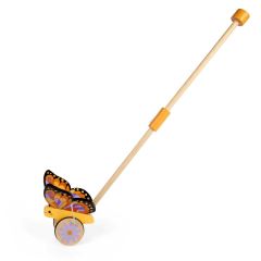 Bigjigs Toys Drevený jazdík Motýlik (1)