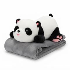 Maxi plyšová panda s dekou Lady 52cm 2v1