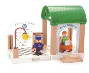 2Kids Toys Vláčikodráha Dedina 110 dielov (1)