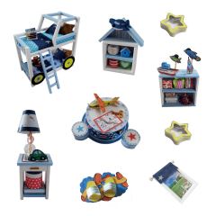 2Kids Toys miniatúra domčeka Charlesova izba (1)