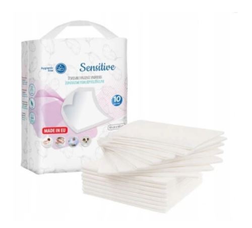 Akuku Jednorazové hygienické podložky Sensitive, 10 ks