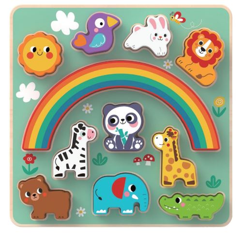 Balančné puzzle so zvieratkami 2 v 1