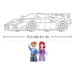 Sluban ModelBricks M38-B1098 Taliansky športový automobil (3)