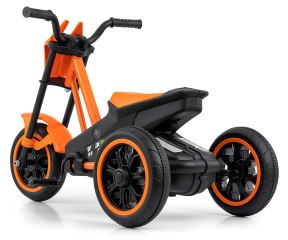 Detská motokára RIDER – šliapací gokart, 3+, nosnosť 30 kg - oranž (2)
