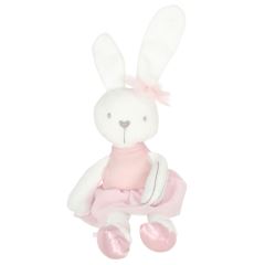 Plyšový maznáčik pre deti Bunny Love, ružový, 46 cm