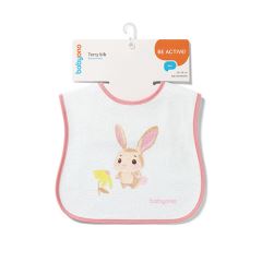Froté podbradník s podšívkou, nepremokavý, ružový, BabyOno (2)