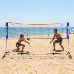 Univerzálna nastaviteľná sieť 3 v 1 na bedminton, volejbal a tenis s taškou, 305 x 140 cm (1)