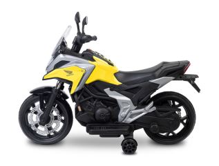 Elektrická motorka Honda NC750X pre deti – LED, USB, 3-8 rokov, žltá, čierna (6)