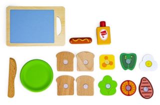 Eco Toys Drevená sada - Raňajky (3)
