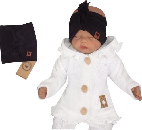 Z&Z Stylová bavlněná Čelenka/Turban, černá