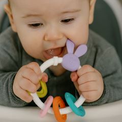 Silikónové, elastické hryzadlo Zajačik (3)