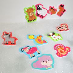 Buddy & Barney Penové puzzle do vane Farma, 18 ks (2)