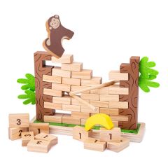 Bigjigs Toys Drevená motorická hra Padajúca džungľa (2)