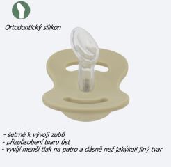 Cumlík, ortodontický silikón, nočný-svietiaci, 2ks, Lullaby Planet, 0-6m, oliva (3)