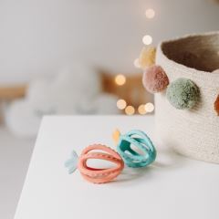 Silikónové 3D hryzátko Canpol Babies - Jahoda, mätové (1)