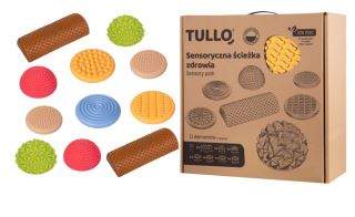 Pastelová senzorická cesta zdravia Tullo, 11 dielov