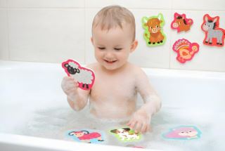 Buddy & Barney Penové puzzle do vane Farma, 18 ks (3)