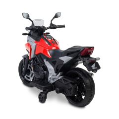Elektrická motorka Honda NC750X pre deti – LED, USB, 3-8 rokov, červená, čierna (3)