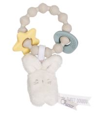 CHICCO multisenzorické hryzátko s maznáčikom Králik My Sweet Doudou