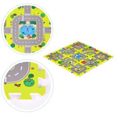 Penové puzzle, podložka - Mesto, 9 dielov (5)