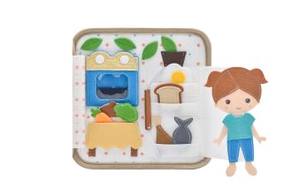 2Kids Toys Senzorická busy kniha Domček s bábikou (11)