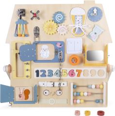 Montessori Activity board Senzorická doska Domček (2)