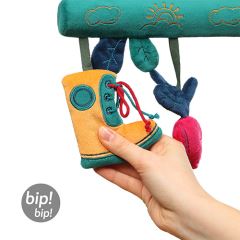 BabyOno Závesná edukačná hračka na kočík Garden Boy - zelená (2)