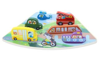 2Kids Toys Drevené puzzle Dopravné prostriedky prepojiteľné (1)