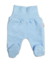 Pletené kojenecké polodupačky Hand Made, Baby Nellys, světle modré