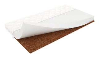 Matrac do detskej postele Baby Nellys pena/kokos, 160x70x10cm - biela (1)