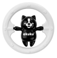 Hrkálka s Medvedíkom - čierno/biele, Akuku