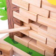 Bigjigs Toys Drevená motorická hra Padajúca džungľa (3)