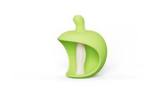 Silikónové hryzátko 3D Apple, GiliGums, zelené (3)