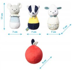 BabyOno Edukačné plyšové kolky Badger Edmund Friend (2)