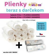 Kvalitné bavlnené plienky TETRA LUX 60x80cm, 10ks v bal. + 1 ks zadarmo (4)