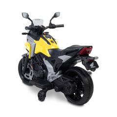 Elektrická motorka Honda NC750X pre deti – LED, USB, 3-8 rokov, žltá, čierna (2)