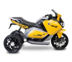 Elektrická trojkolka pre deti TOYZ – 2 motory, LED, USB, žltá (9)