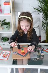 Drevená zatĺkačka hra + šablóny, Farma (4)
