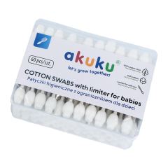 Vatové tyčinky pre deti s bezpečnostným dorazom 60 ks (1)