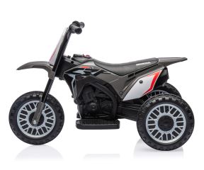 Elektrická detská motorka Honda CRF450R 6V trojkolka - šedá (8)