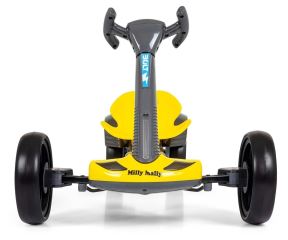 Elektrický gokart BOLT, detská motokára s diaľkovým ovládaním, LED, Bluetooth, žlté (3)